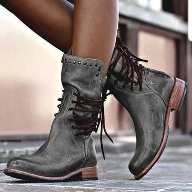 Refined everyday block heel boots for women | Grace -2