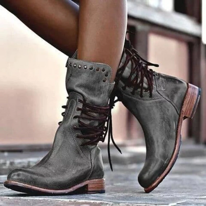 Refined everyday block heel boots for women | Grace -2