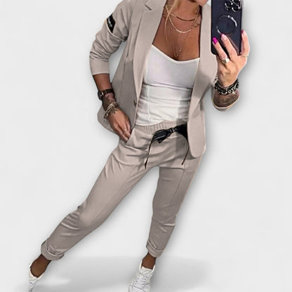 Smart blazer and trousers co-ord set for women | Malou - 1
