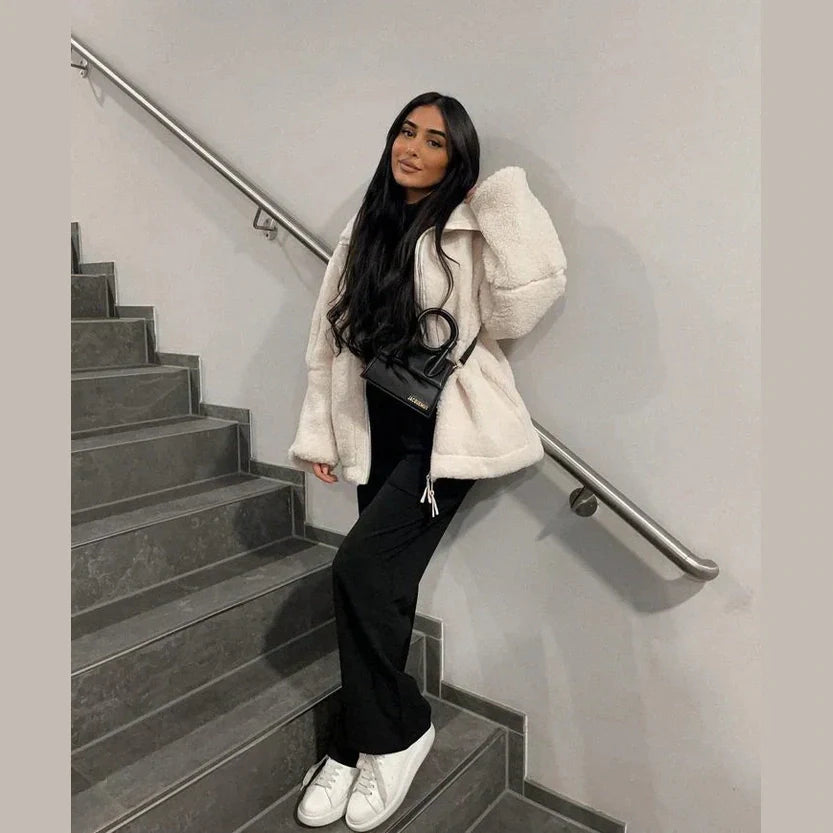 Soft warm casual winter jacket for women | Anastasia -7