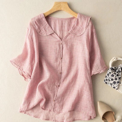 Scalloped Collar Blouse Chic For Women | Mirelle