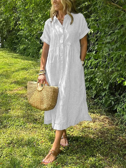 Elegant flowing everyday maxi dress for women | Ruby - 7