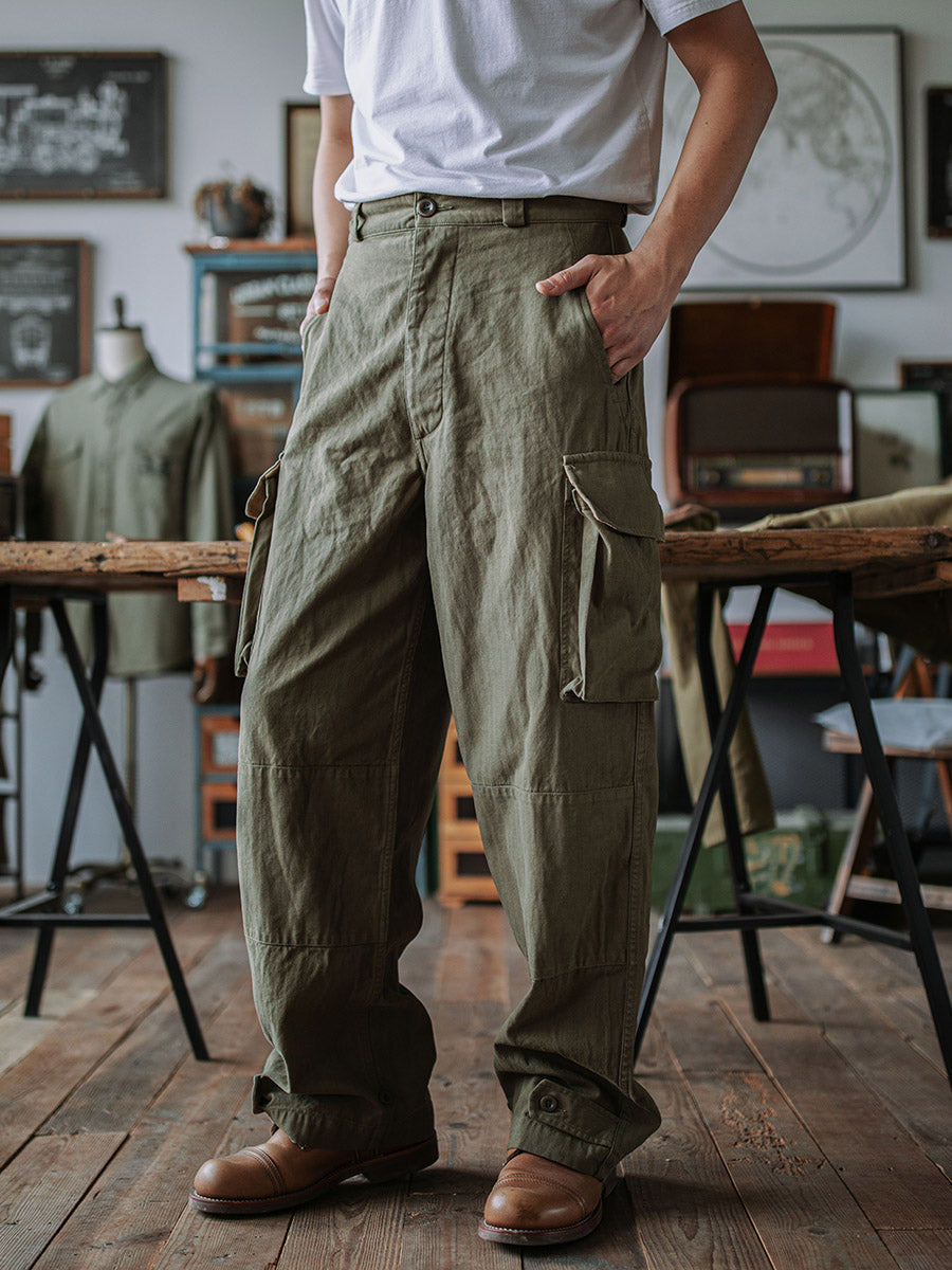Heritage Utility Trousers with Reinforced Details Versatile for Men | Owen