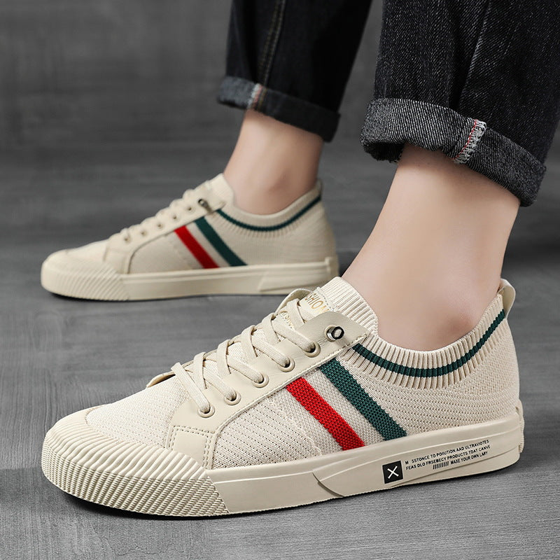Striped Lace Up Sneakers Modern for Men | Luca