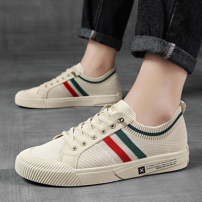 Striped Lace Up Sneakers Modern for Men | Luca