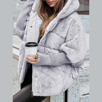 Classic hooded everyday casual bomber jacket for women | Hester -11
