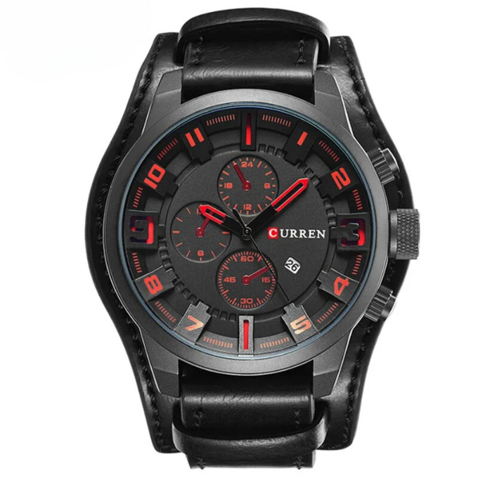 Classic leather strap wristwatch for men | Legacy - 8