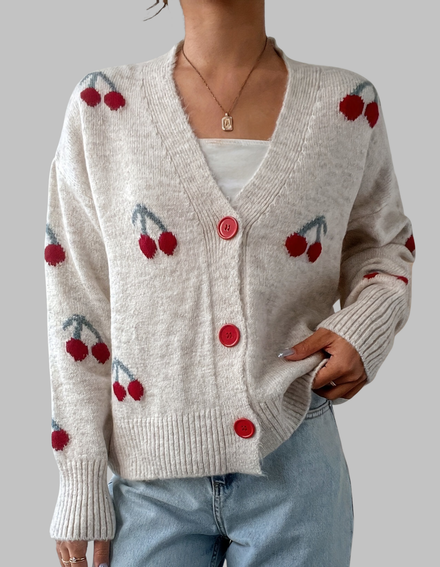 Chic Button Front Long Sleeve Cardigan Cozy For Women | Mirelisse