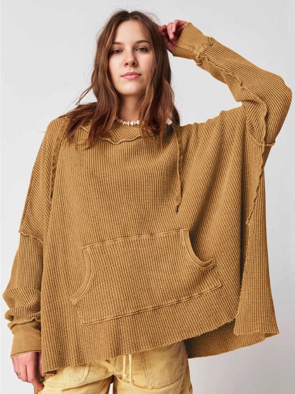 Cosy oversized waffle hoodie for men | Haven - 7