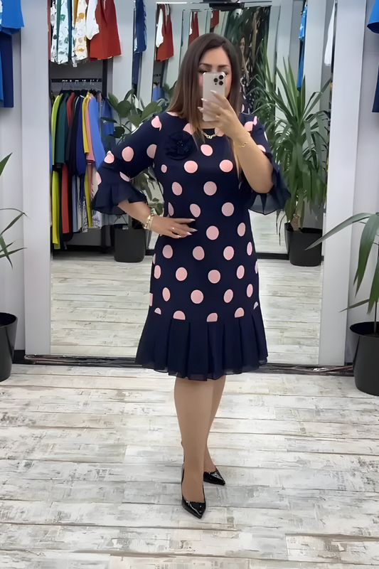 Elegant relaxed everyday midi dress for women | PIA - 1