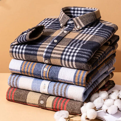 Classic Plaid Button Down Shirt Refined for Men | Everett