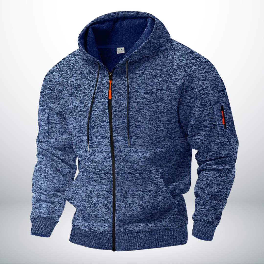 Modern stylish warm fleece jacket for men | Arvion -1