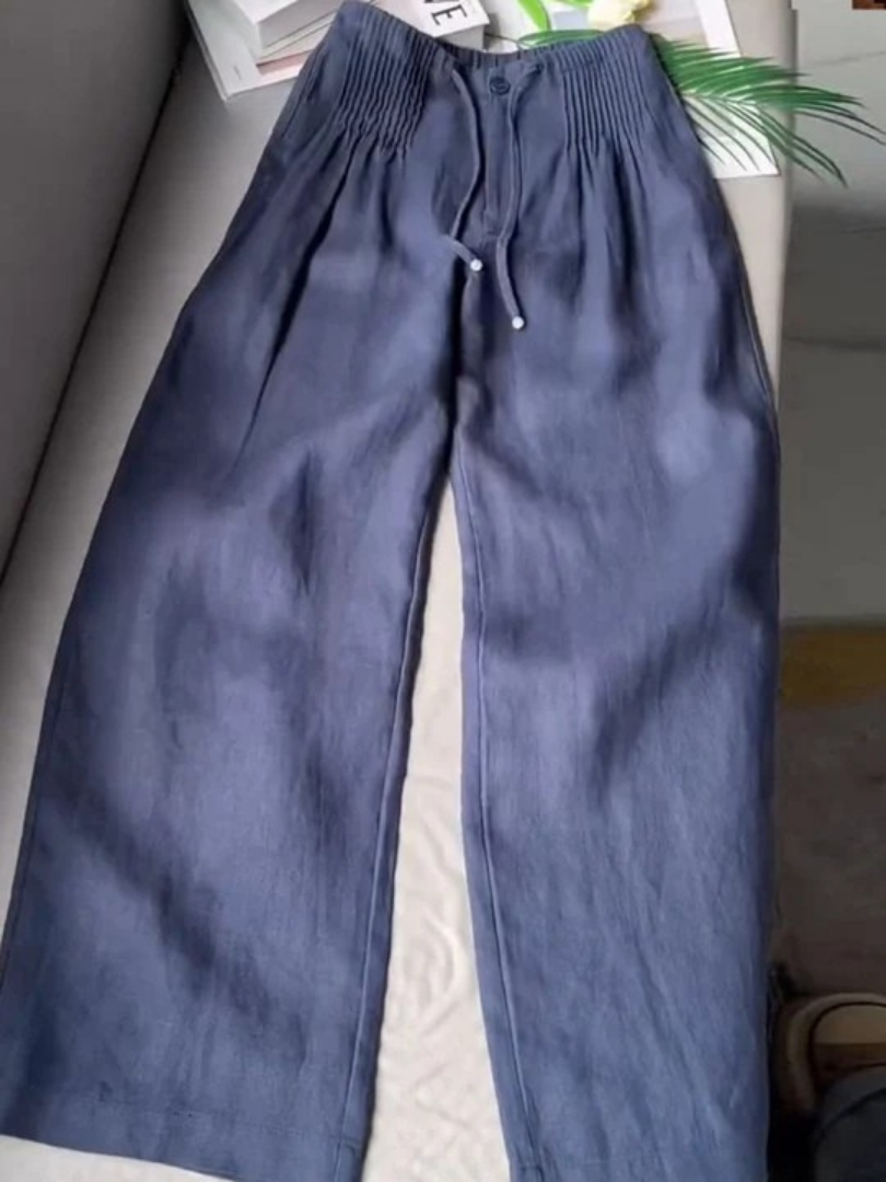 Relaxed wide-leg everyday trousers for women | Camille - 3