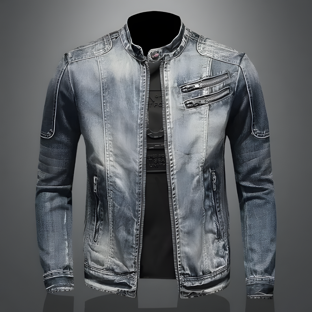 Retro Zip Front Jacket Stylish For Men | Matteo