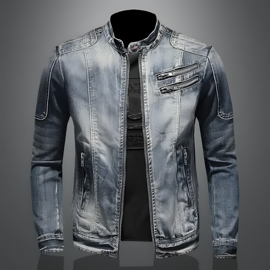 Retro Zip Front Jacket Stylish For Men | Matteo
