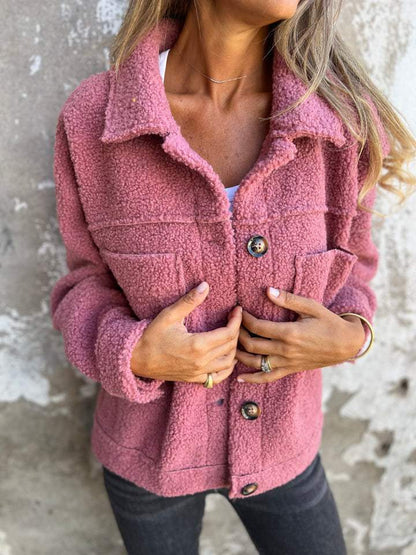 Button Front Cosy Jacket Stylish For Women | Jess