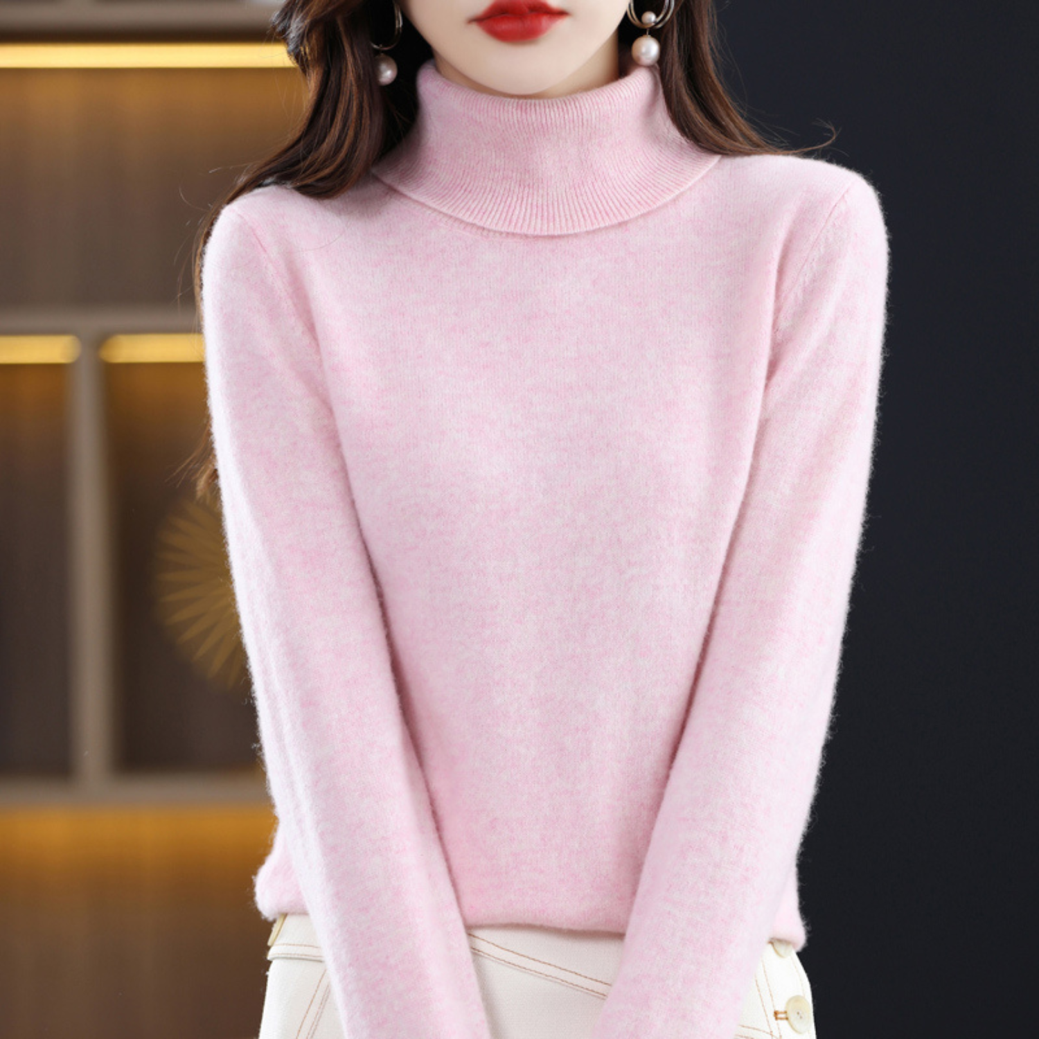 Cosy knit turtleneck sweater for men | Emmie - 7