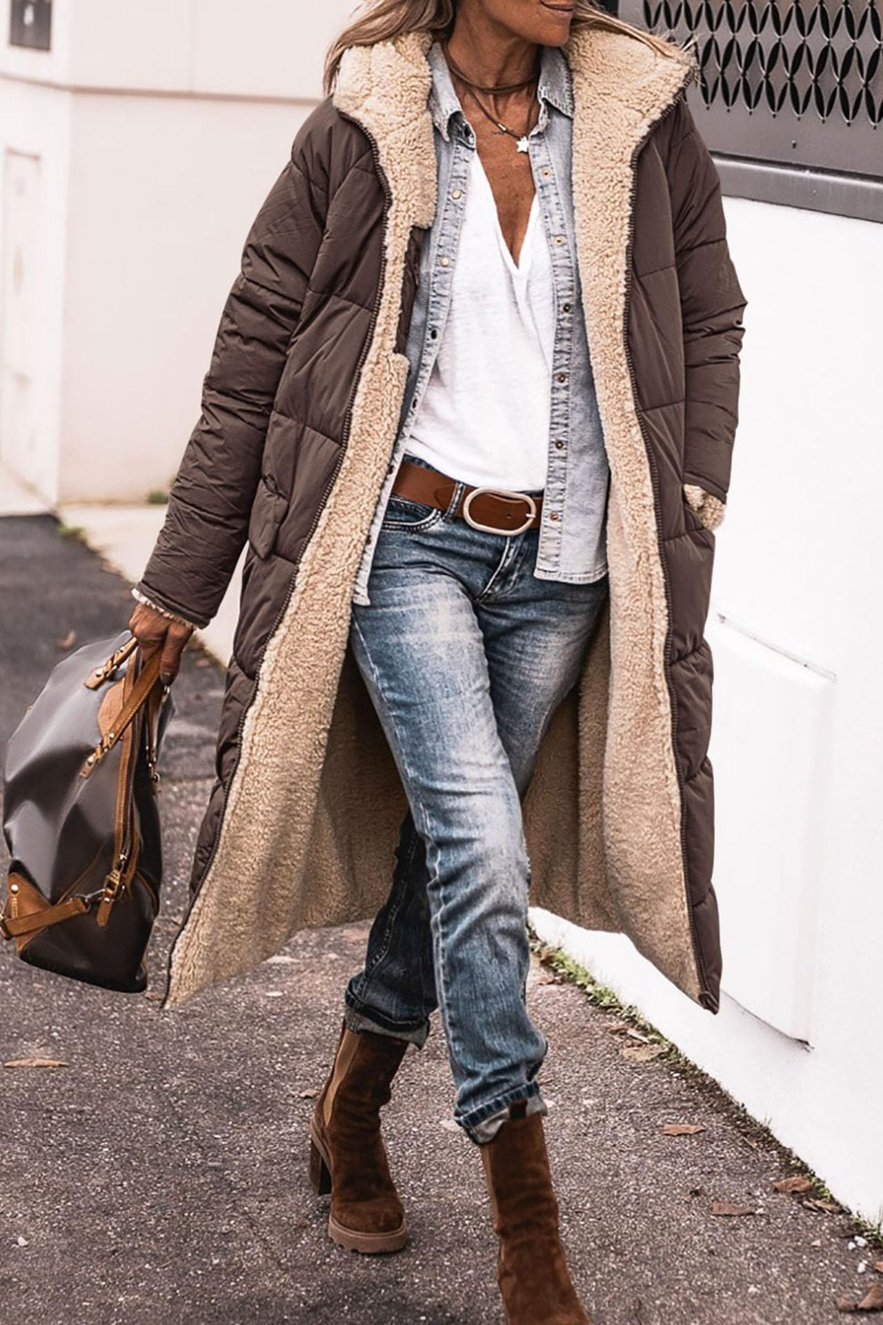 Elegant Reversible Long Coat Stylish For Women | Elvie