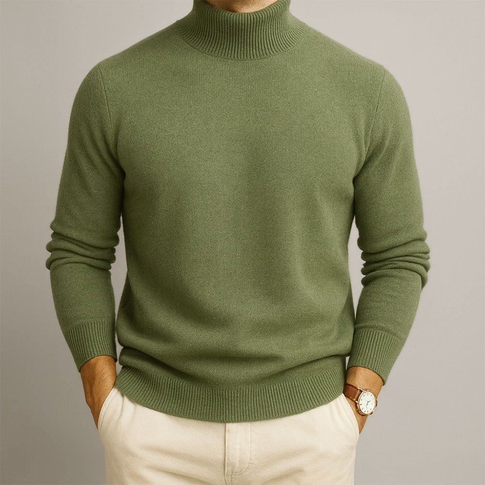 Classic Turtleneck Knit Sweater Cozy For Men | Rohan