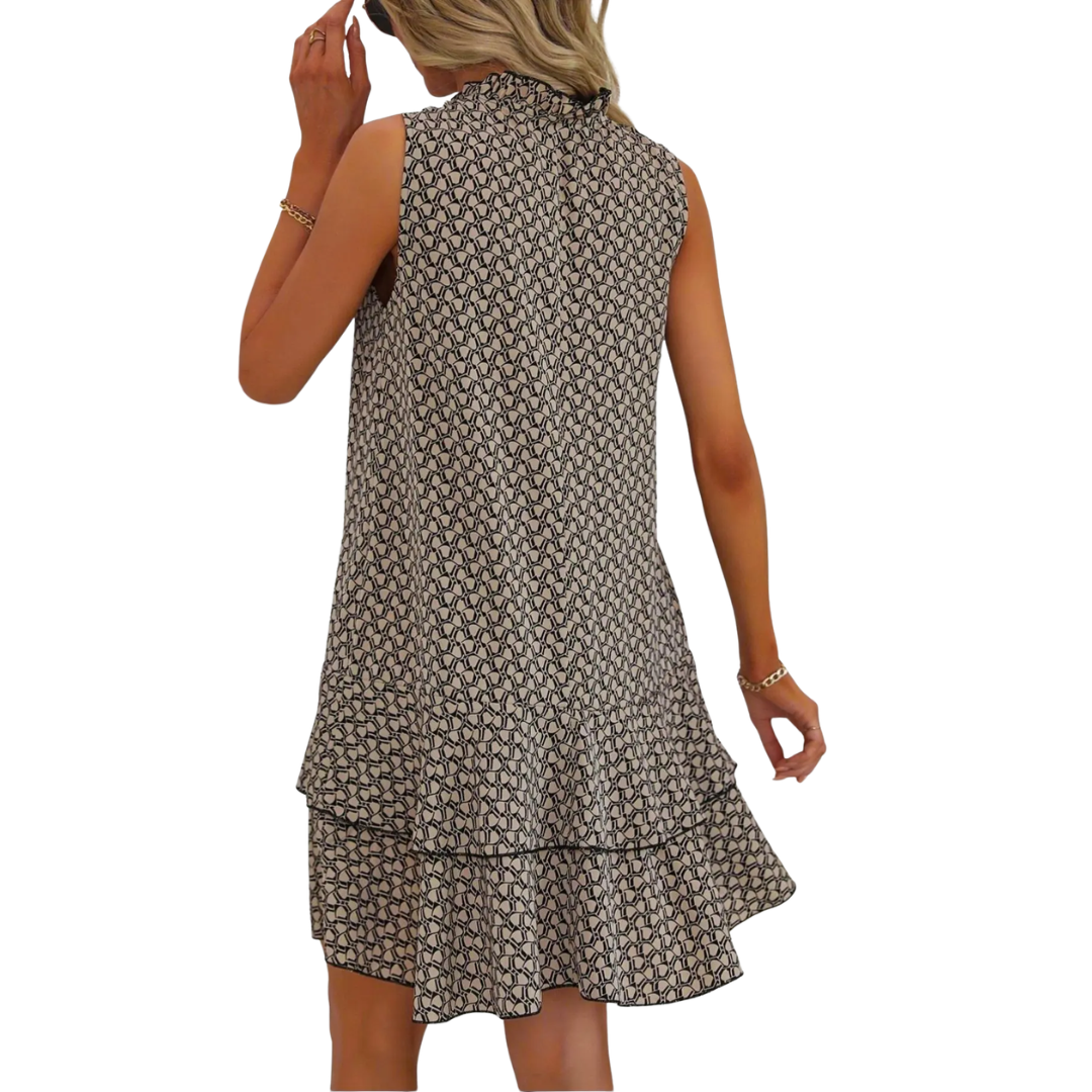 Boho printed strappy midi dress for women | Naomi - 8