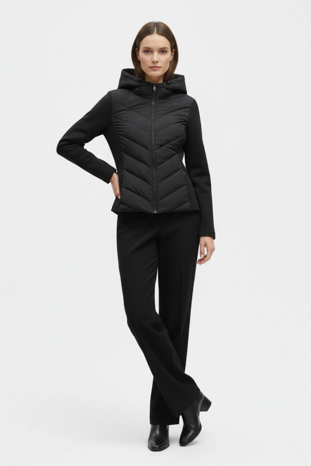 Classic timeless puffer jacket for women -3