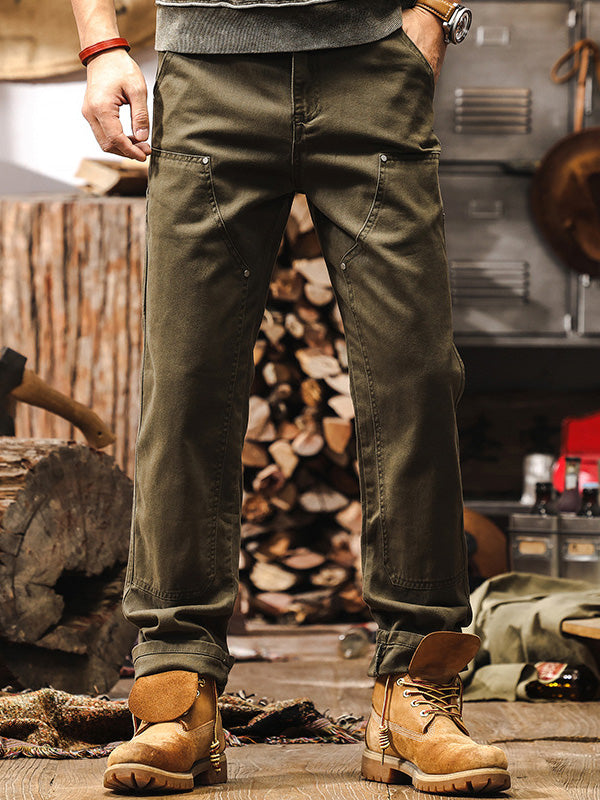 Rugged Straight Leg Utility Trousers Versatile For Men | Beckett