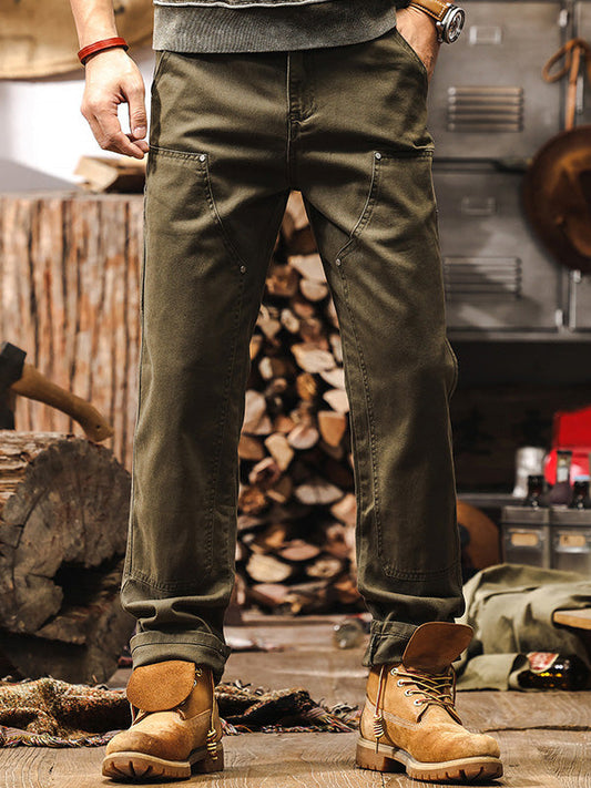 Rugged Straight Leg Utility Trousers Versatile For Men | Beckett