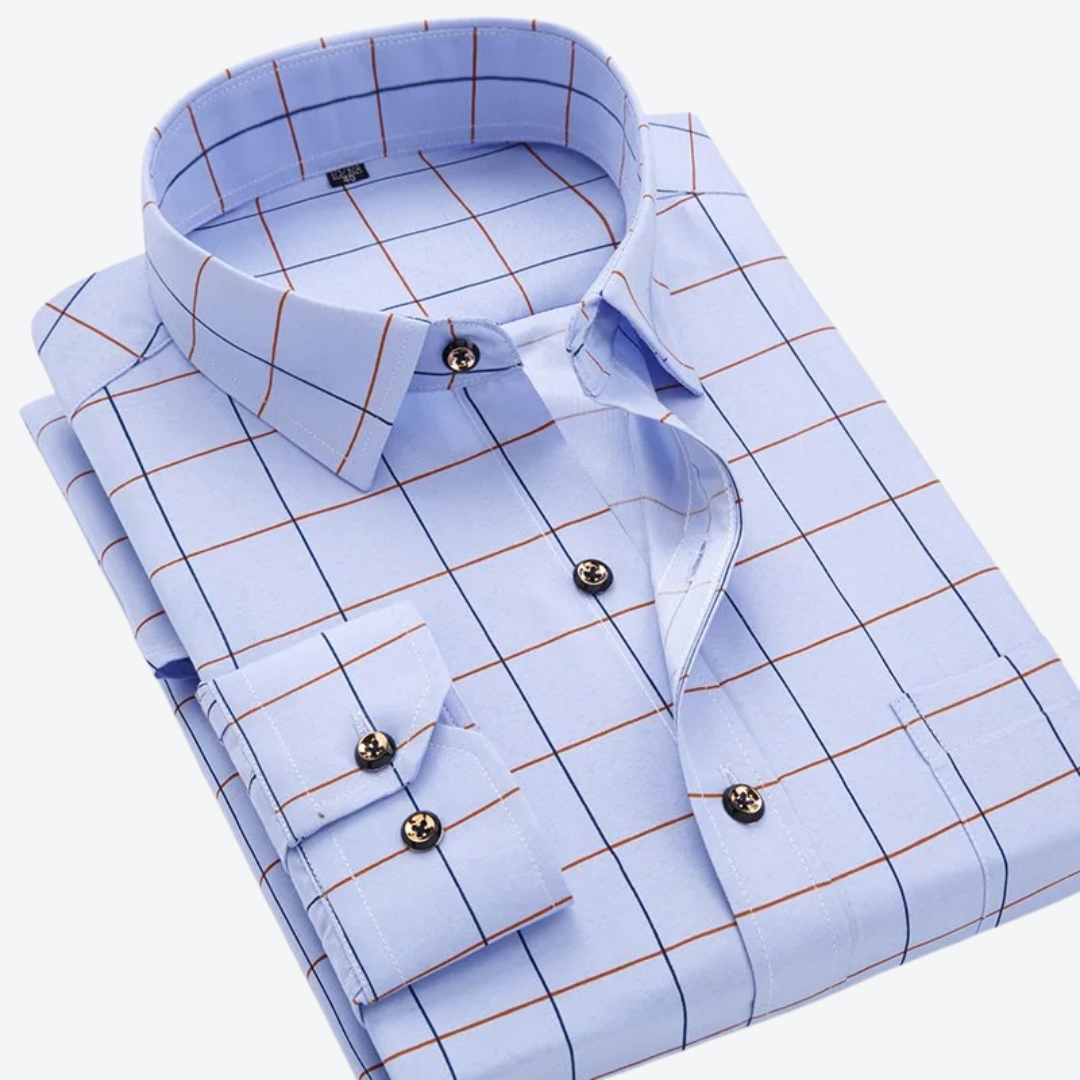 Nautical Print Long Sleeve Shirt Classic For Men | Marcellin