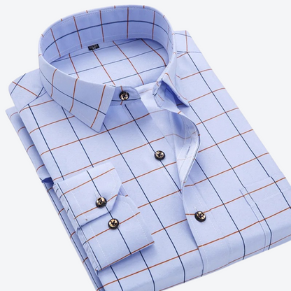 Nautical Print Long Sleeve Shirt Classic For Men | Marcellin
