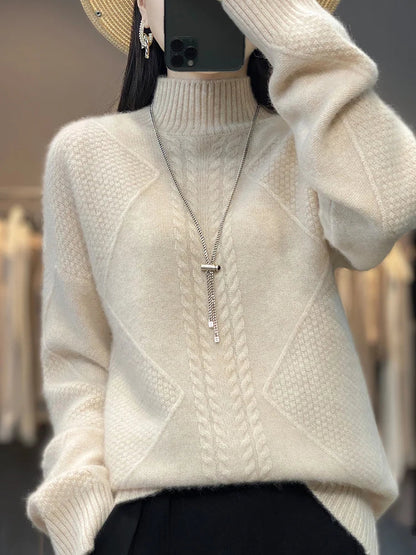 Classic Turtleneck Sweater Cozy For Women | Evelina