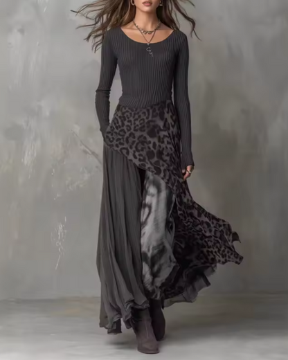 Bold everyday leopard print casual dress for women | Kea -1