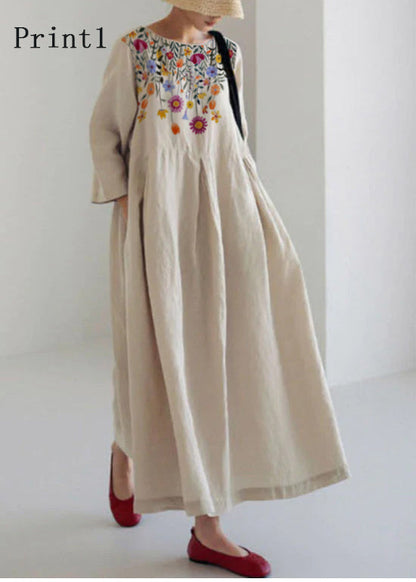 Unique patchwork everyday casual dress for women - 10