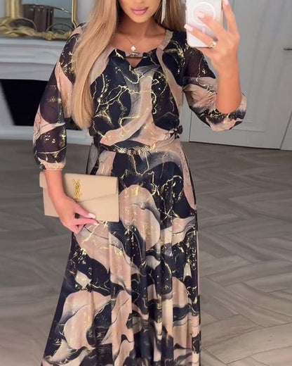 Printed Maxi Dress Chic For Women | Amelisse