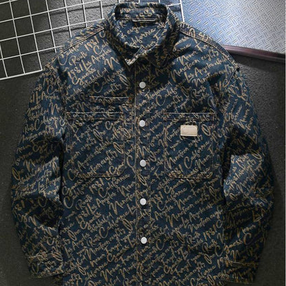 Embroidered Button Front Jacket Stylish for Men | Cassian