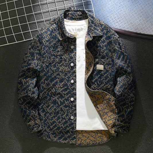Embroidered Button Front Jacket Stylish for Men | Cassian