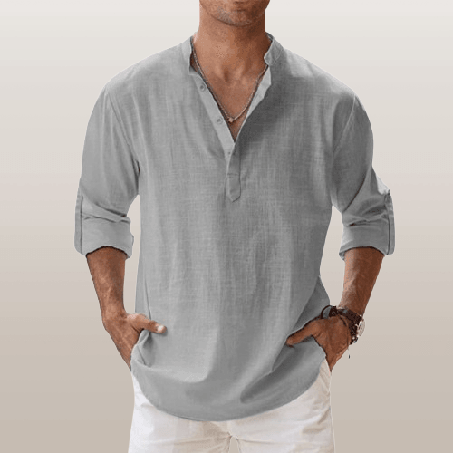Breathable linen everyday shirt for men - 10