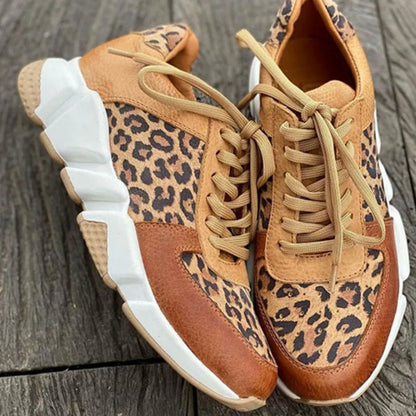 Leopard print casual sneakers for women | Crissa