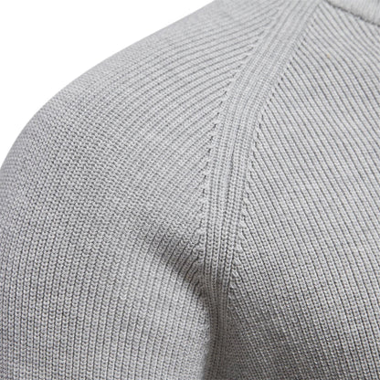 Ribbed Zip Neck Sweater Cozy for Men | Corin