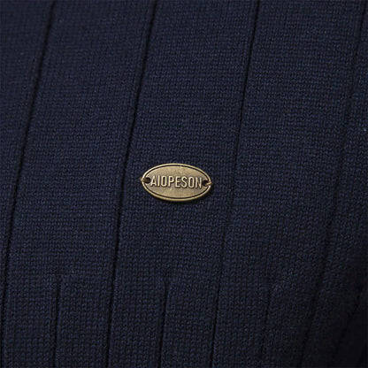 Ribbed Zip Neck Sweater Cozy for Men | Corin