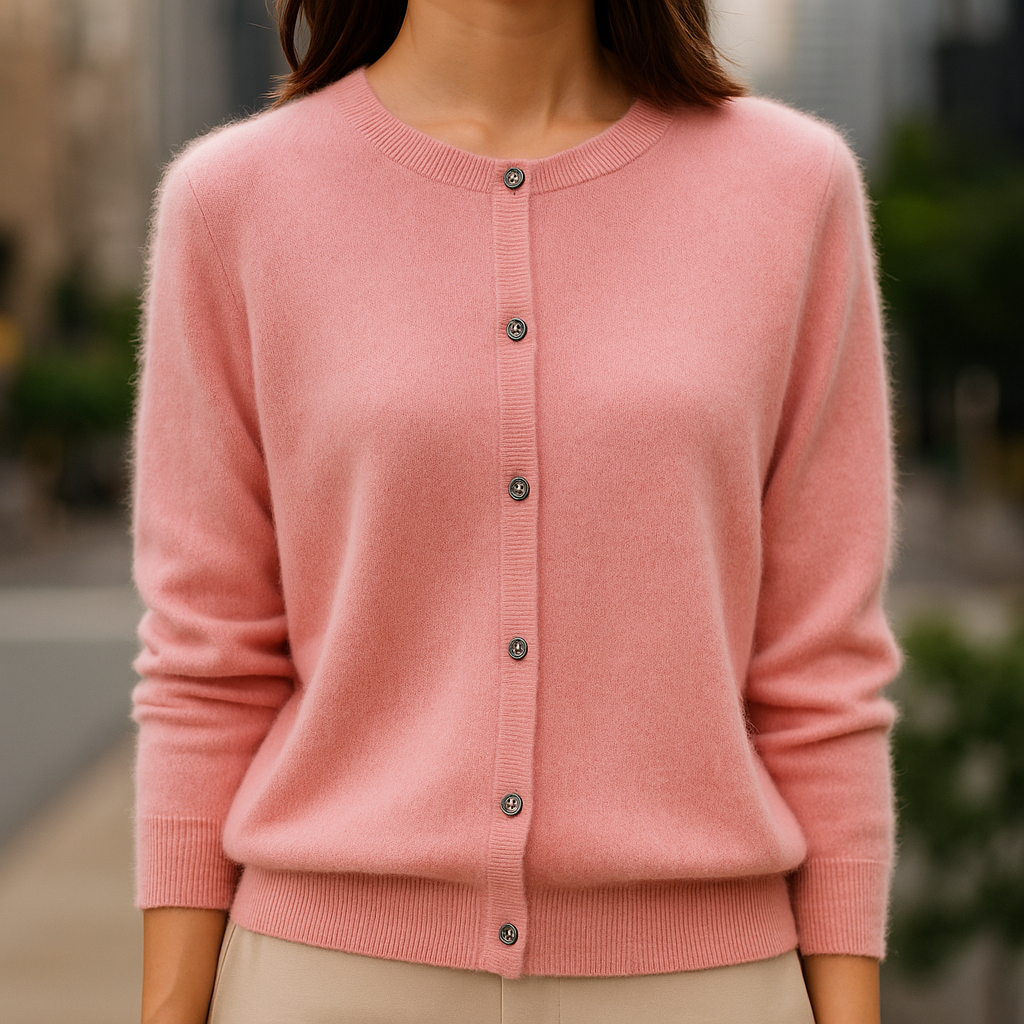 Classic Button Front Sweater Cozy for Women | Elara