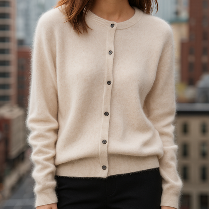 Classic Button Front Sweater Cozy for Women | Elara