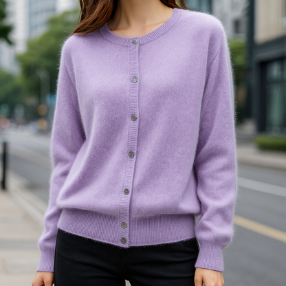 Classic Button Front Sweater Cozy for Women | Elara