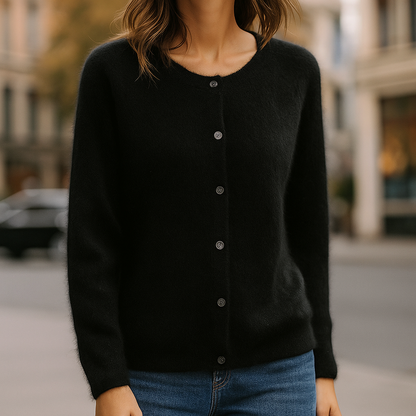 Classic Button Front Sweater Cozy for Women | Elara