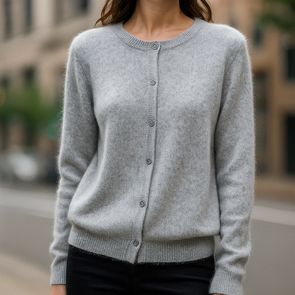 Classic Button Front Sweater Cozy for Women | Elara