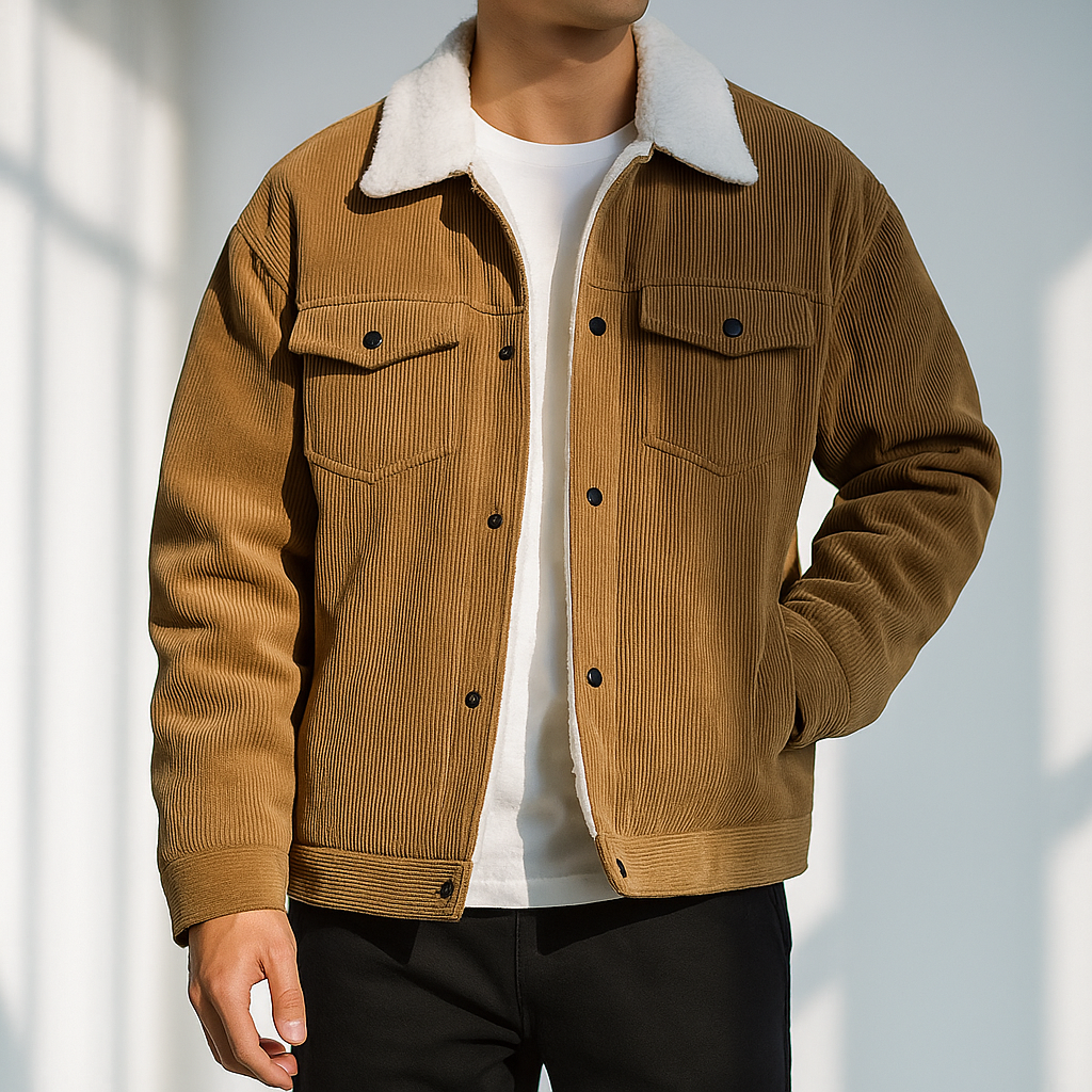 Smart corduroy everyday jacket for men | Hudson - 1