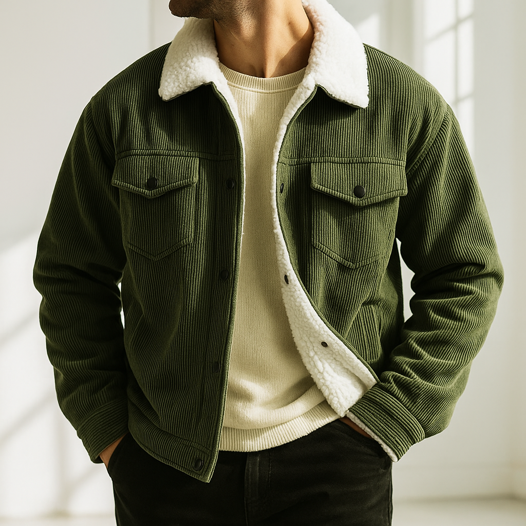 Smart corduroy everyday jacket for men | Hudson - 4
