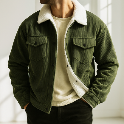 Smart corduroy everyday jacket for men | Hudson - 4