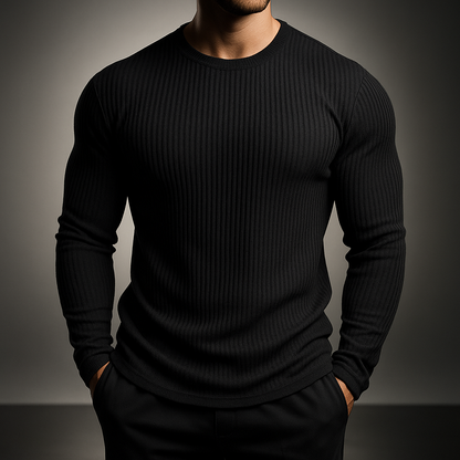 Slim Fit Ribbed Sweater Cozy for Men | Kieran
