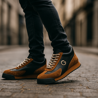 Retro Style Lace Up Trainers Modern For Men | Marco