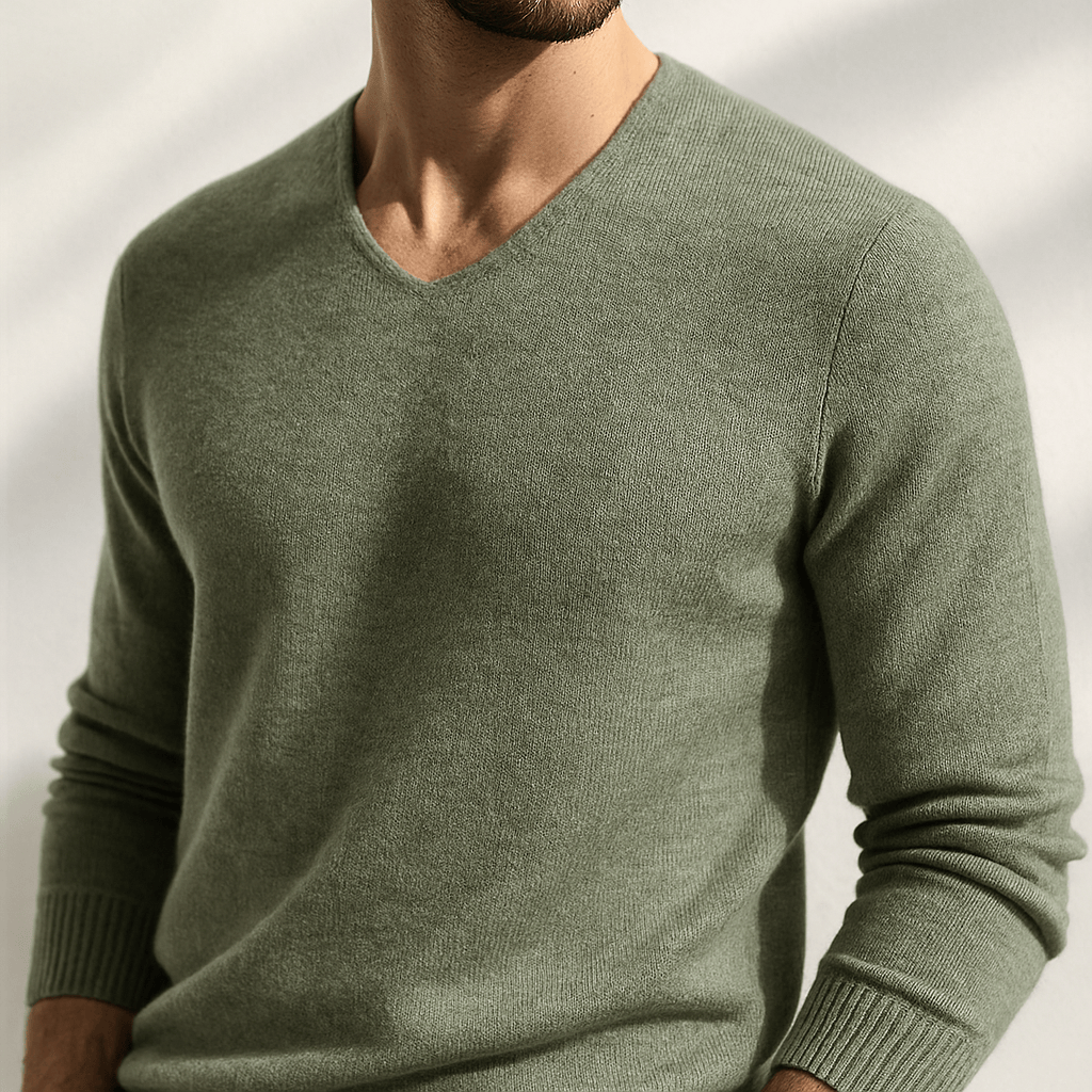Classic V-Neck Sweater Cozy for Men | Ashton